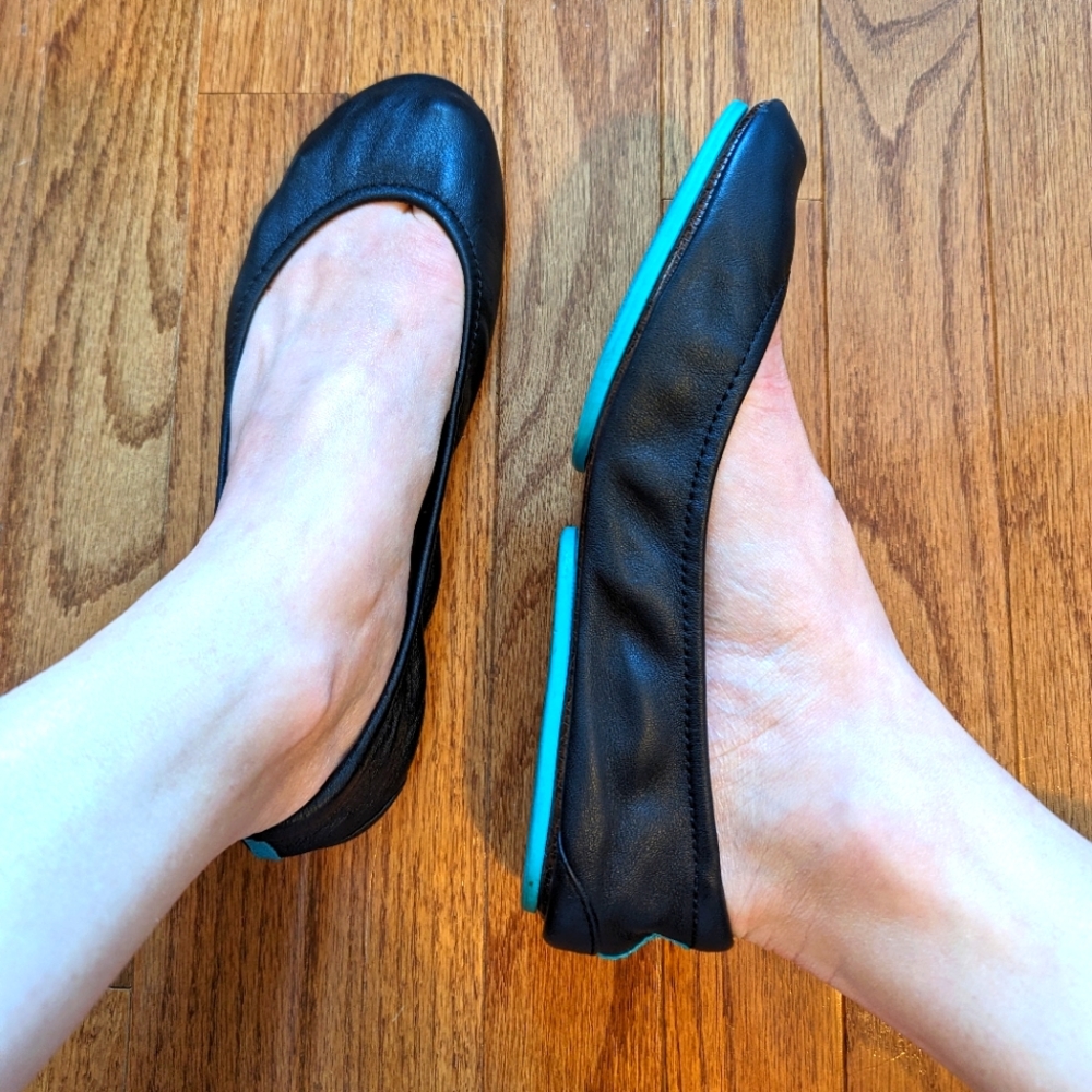 Tieks Matte Black Ballet Flats